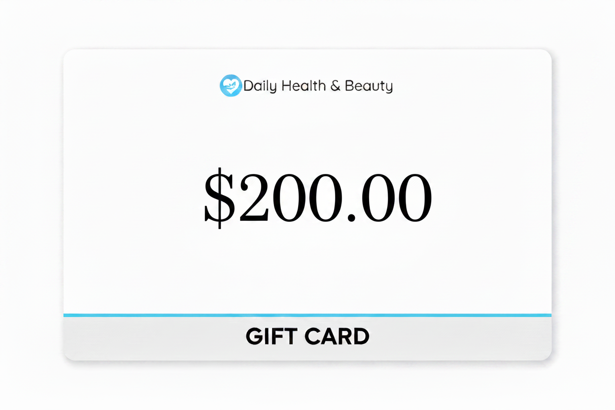 Tarjeta de regalo de salud y belleza diaria