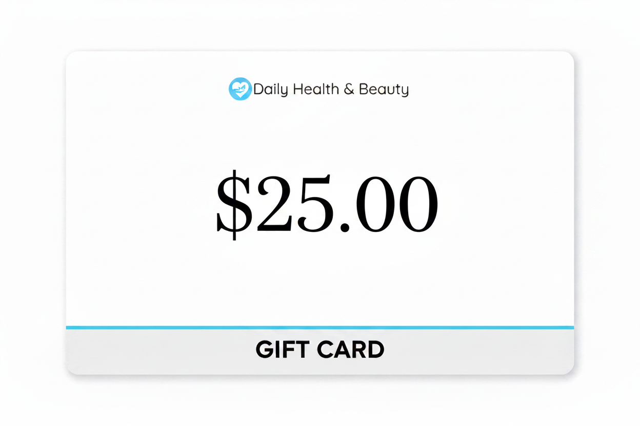 Tarjeta de regalo de salud y belleza diaria