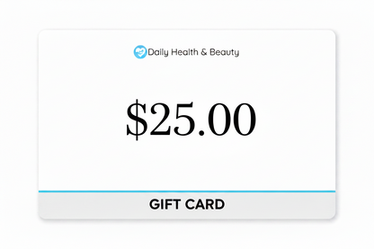 Tarjeta de regalo de salud y belleza diaria