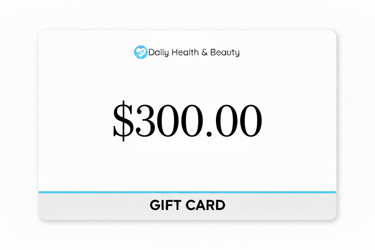 Tarjeta de regalo de salud y belleza diaria