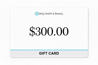 Tarjeta de regalo de salud y belleza diaria