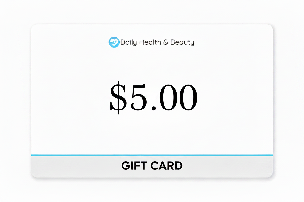 Tarjeta de regalo de salud y belleza diaria
