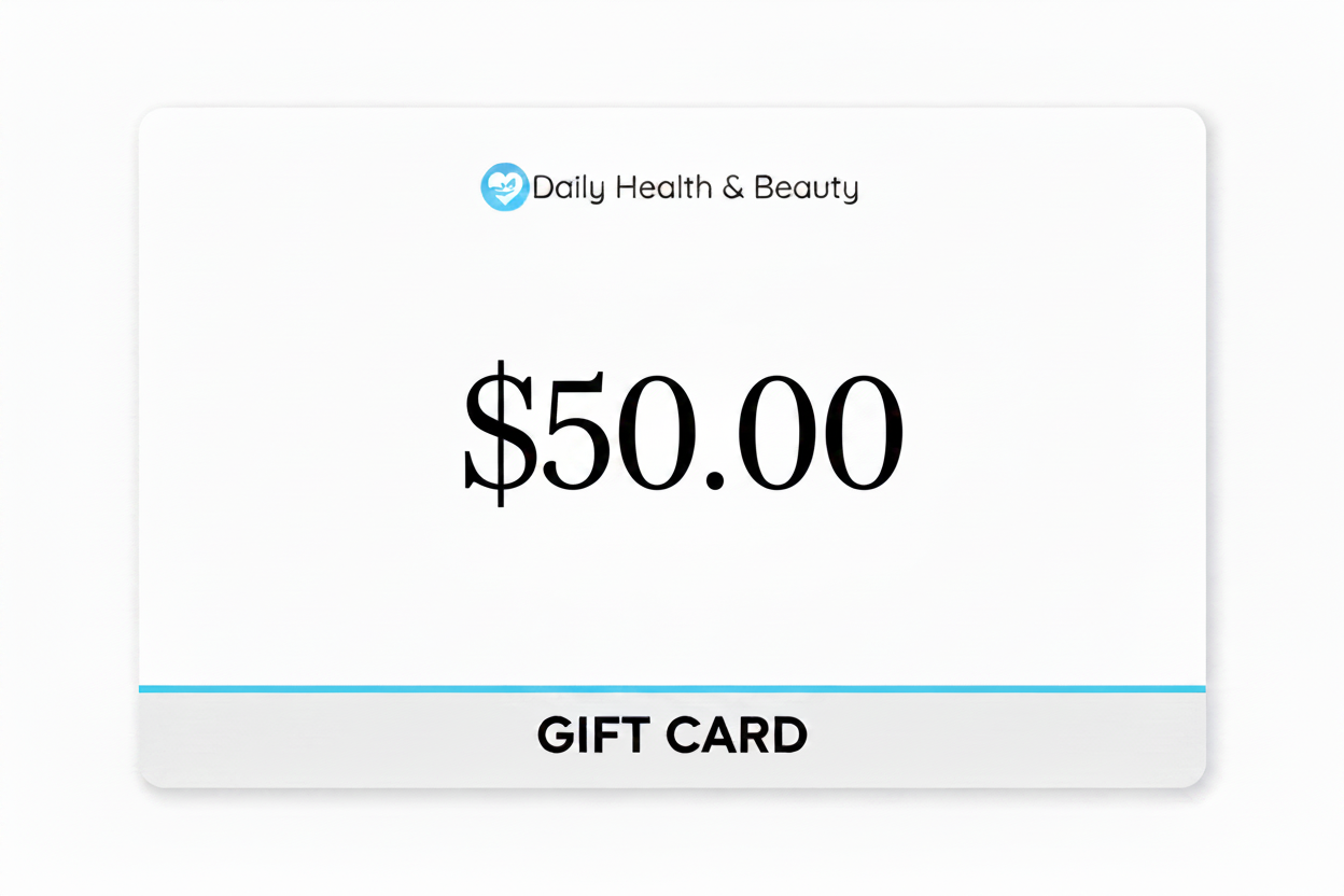 Tarjeta de regalo de salud y belleza diaria