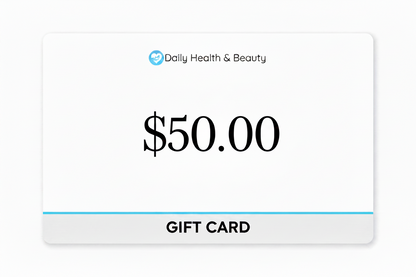 Tarjeta de regalo de salud y belleza diaria