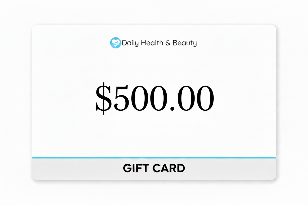 Tarjeta de regalo de salud y belleza diaria