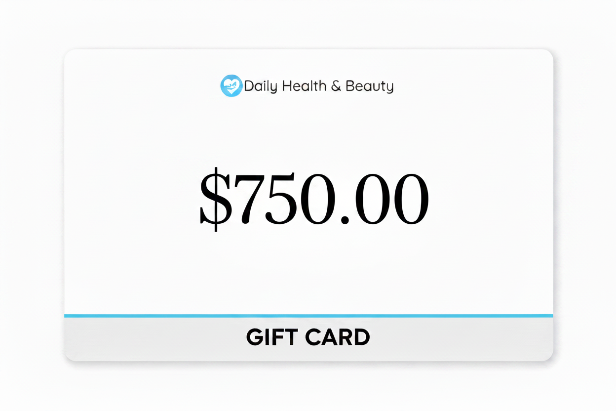 Tarjeta de regalo de salud y belleza diaria