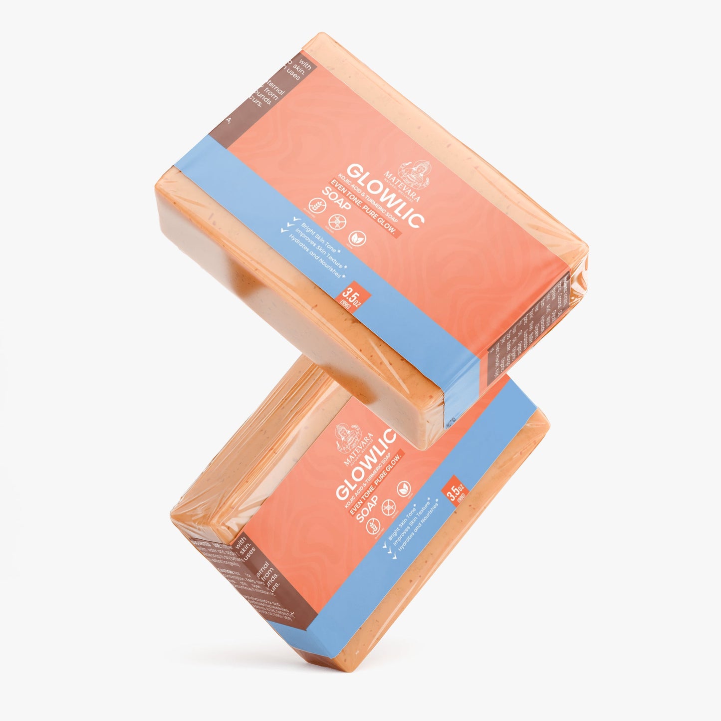 Glowlic Kojic Acid & Turmeric Soap | Brightening & Even Tone Support |3.5 oz