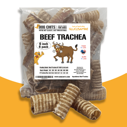 Trachées de bœuf pour chiens, 8 morceaux de 15 cm