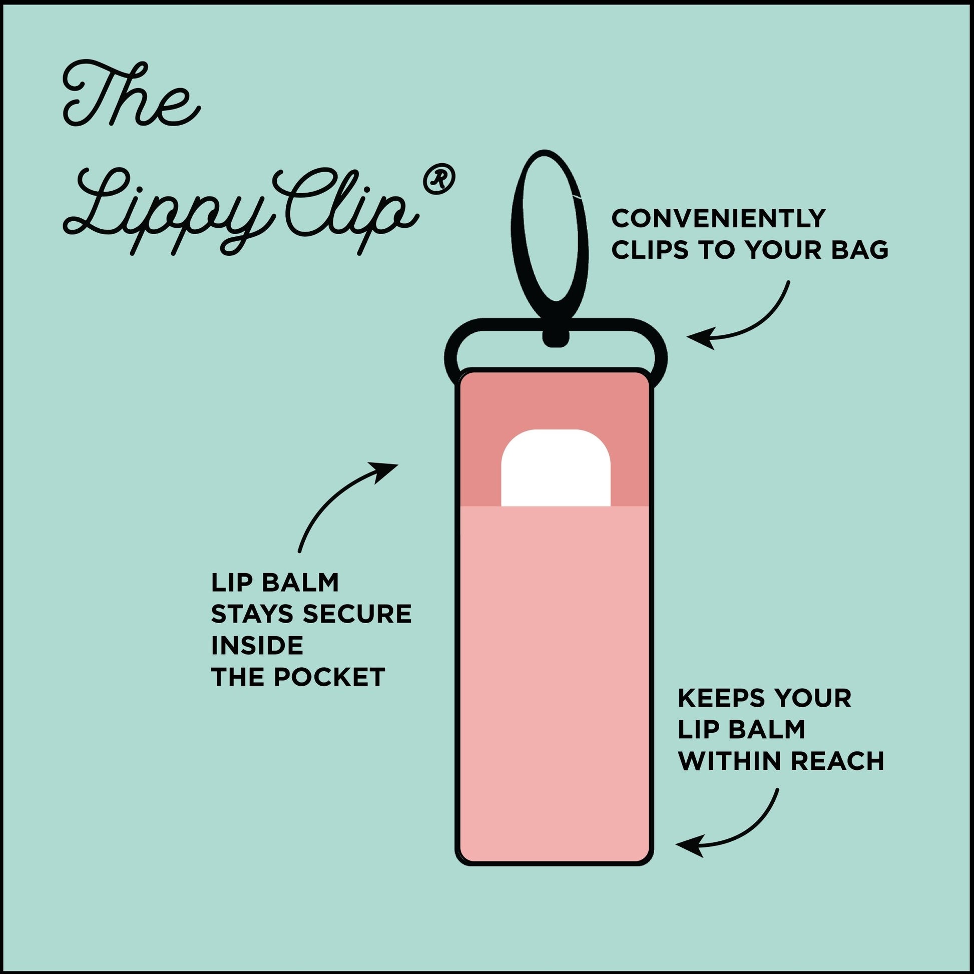 Gold Dots on Lavender LippyClip® Lip Balm Holder | Daily Health & Beauty
