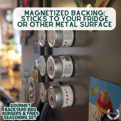 Gourmet Backyard BBQ Burgers & Fries Seasoning Set - Six Pack