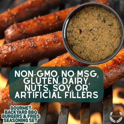 Gourmet Backyard BBQ Burgers & Fries Seasoning Set - Six Pack