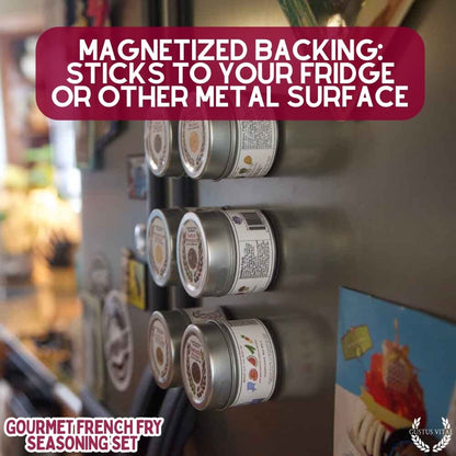 Set de condimentos gourmet para papas fritas (paquete de seis) 