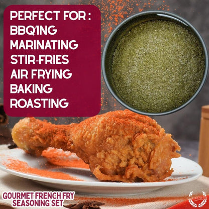 Set de condimentos gourmet para papas fritas (paquete de seis) 