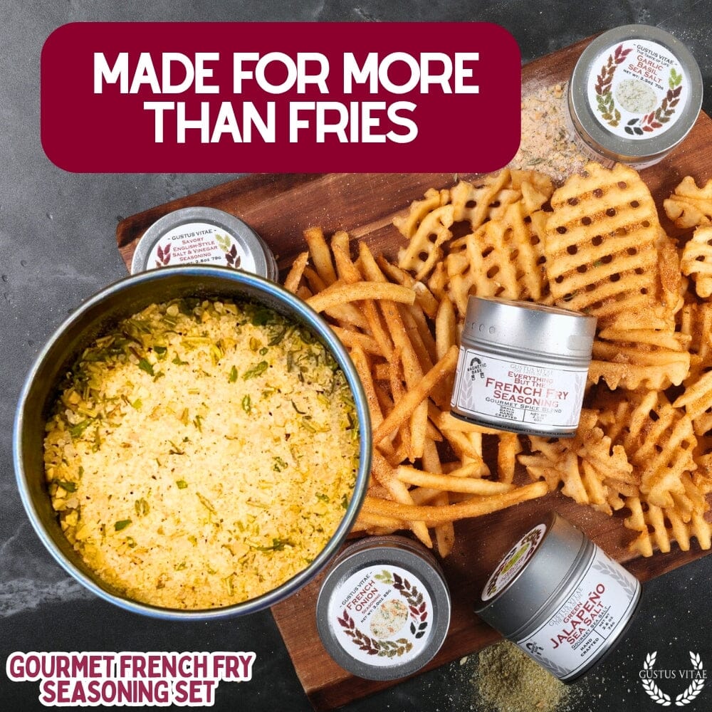 Set de condimentos gourmet para papas fritas (paquete de seis) 