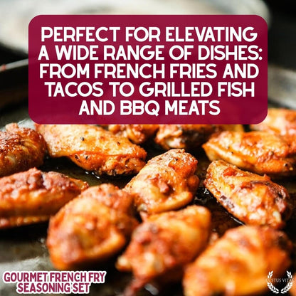Set de condimentos gourmet para papas fritas (paquete de seis) 