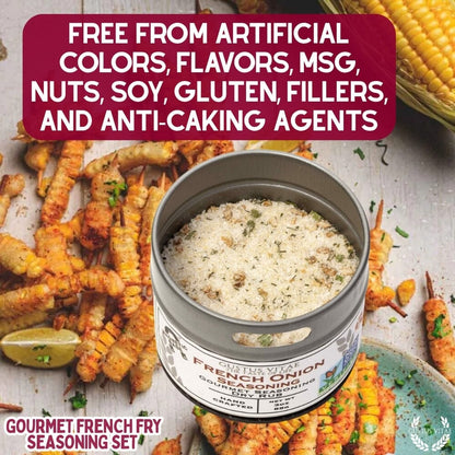 Set de condimentos gourmet para papas fritas (paquete de seis) 