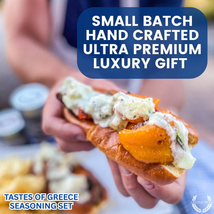 Set de regalo de condimentos griegos - Sabores de Grecia - Paquete de seis mezclas de especias artesanales 