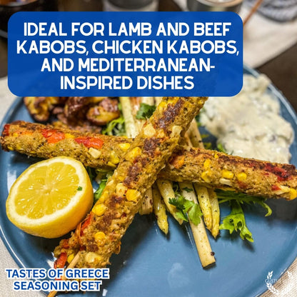 Set de regalo de condimentos griegos - Sabores de Grecia - Paquete de seis mezclas de especias artesanales 