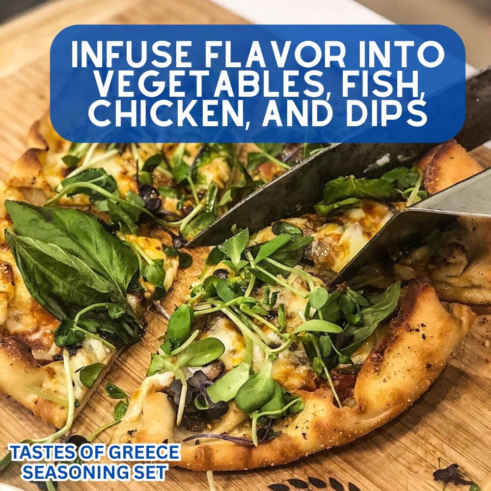 Set de regalo de condimentos griegos - Sabores de Grecia - Paquete de seis mezclas de especias artesanales 