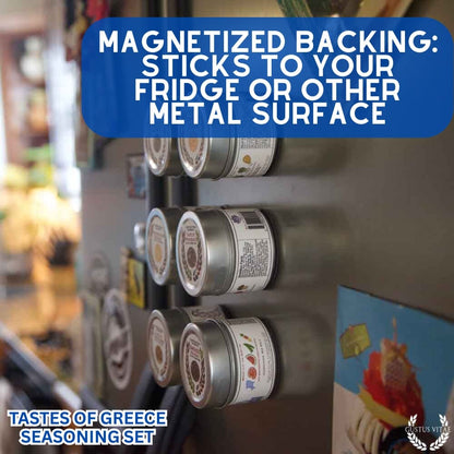 Set de regalo de condimentos griegos - Sabores de Grecia - Paquete de seis mezclas de especias artesanales 