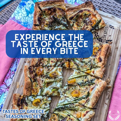 Set de regalo de condimentos griegos - Sabores de Grecia - Paquete de seis mezclas de especias artesanales 