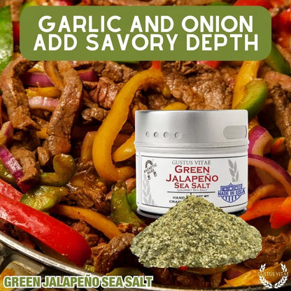 Sal marina de jalapeño verde 