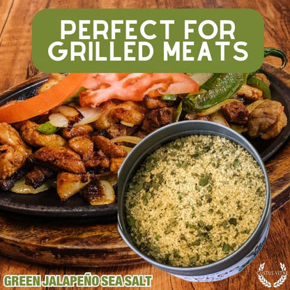 Sal marina de jalapeño verde 