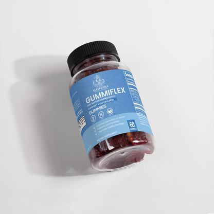 Gummiflex Glucosamine Gummies | Supports Joint Movement & Cartilage Health | Raspberry Taste | 60 Count