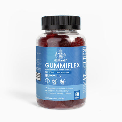 Gummiflex Glucosamine Gummies | Supports Joint Movement & Cartilage Health | Raspberry Taste | 60 Count