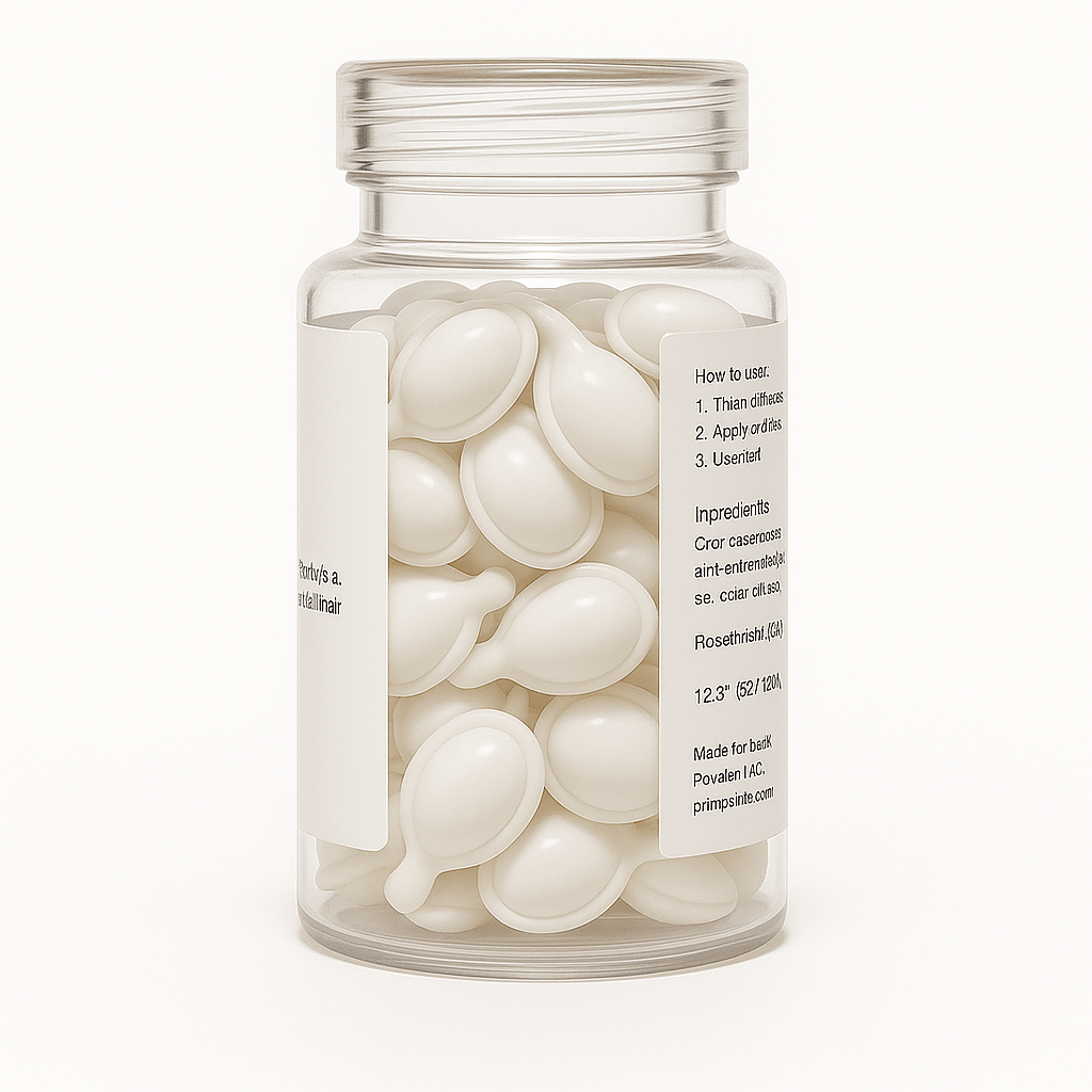 Hair Oil Capsules – Strengthening Blend with Olive, Jojoba, Sunflower Seed, Castor Oil, Rosemary & Keratin (Repair and Frizz Control) | Daily Health & Beauty