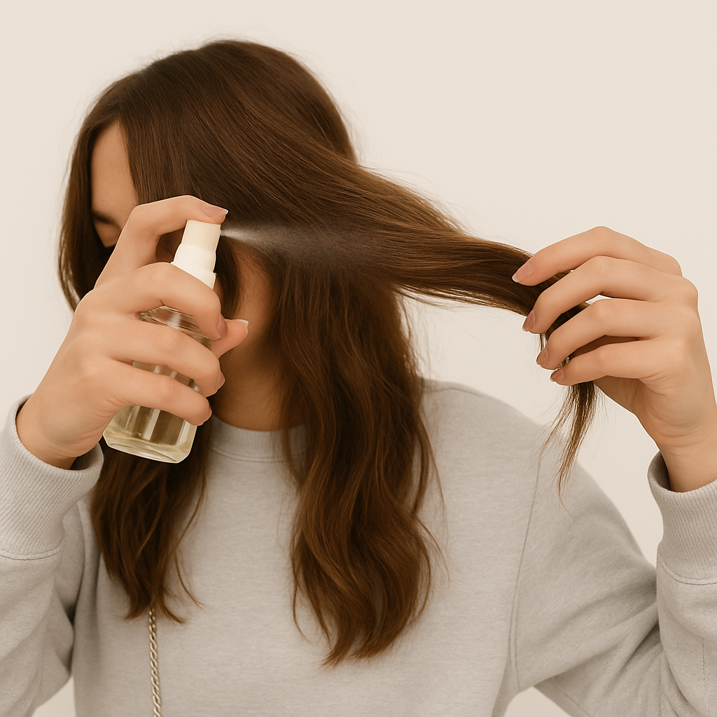 Hair Perfume Spray with Argan & Castor Oil – Long-Lasting Fragrance for Fresh, Shiny Hair – Lightweight, Non-Greasy Hair Mist – 3.4 fl oz (Honeysuckle)