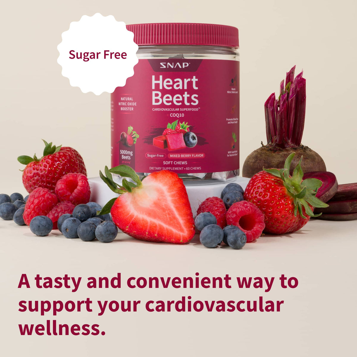 Heart Beets Chews - Buy 2, Get 1 FREE!
