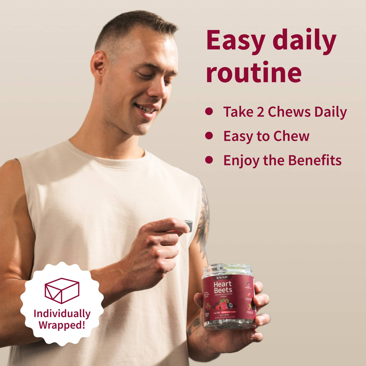 Heart Beets Chews - Buy 2, Get 1 FREE!