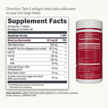 Cardiovascular Protocol - Citrus Bergamot Plant Sterols