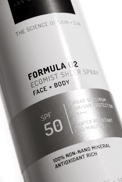 Ecomist Sheer Spray Mineral SPF 50 Face + Body Continuous Mist
