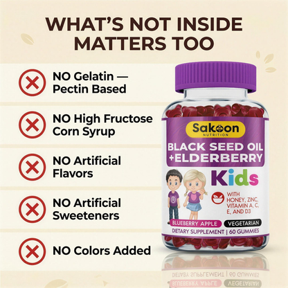 Kids Black Seed + Elderberry Gummies