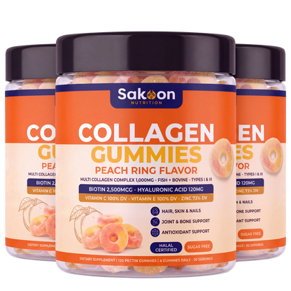 Collagen Gummies for Hair, Skin & Nails - Halal