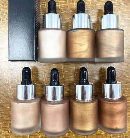 Sunkissed Bronzer & Glow Drops – Filtre liquide de teint, éclat rosé et lumineux