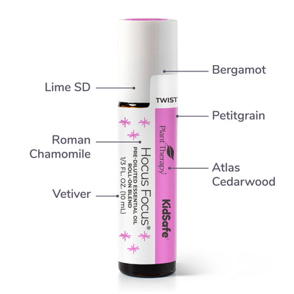 Hocus Focus KidSafe Essential Oil Blend Pre - Diluted Roll - On | Daily Health & Beauty