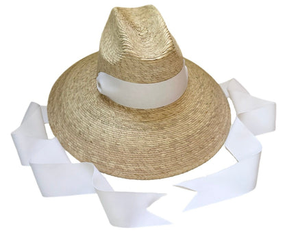 Hollyhock Sun Hat - White Long Grosgrain Ribbon | Daily Health & Beauty