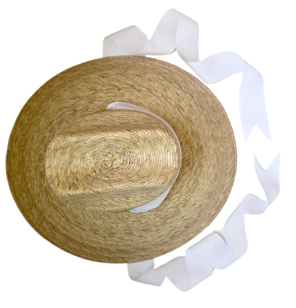 Hollyhock Sun Hat - White Long Grosgrain Ribbon | Daily Health & Beauty
