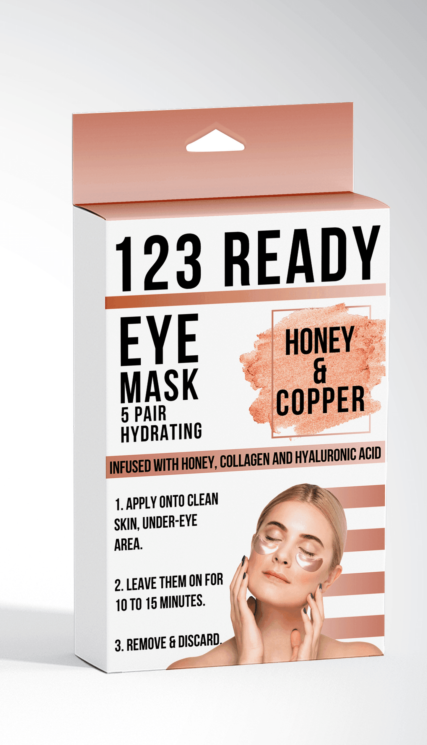 123 Ready HONEY & COPPER HYDRATING GEL EYE PATCHES