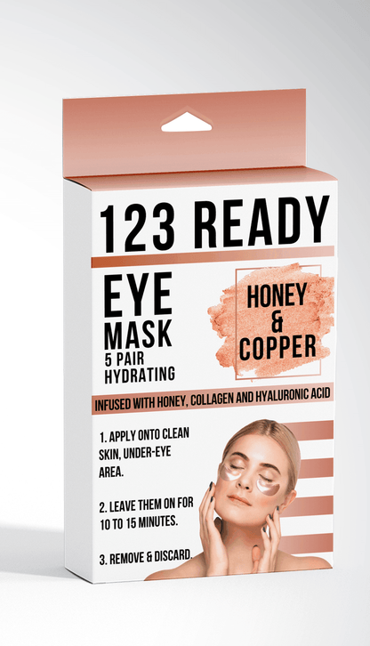 123 Ready HONEY & COPPER HYDRATING GEL EYE PATCHES