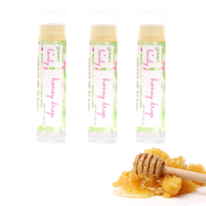 Honey Drop /// Summer Organic Lip Balm Butter for Intense Moisture - Beauty Gift