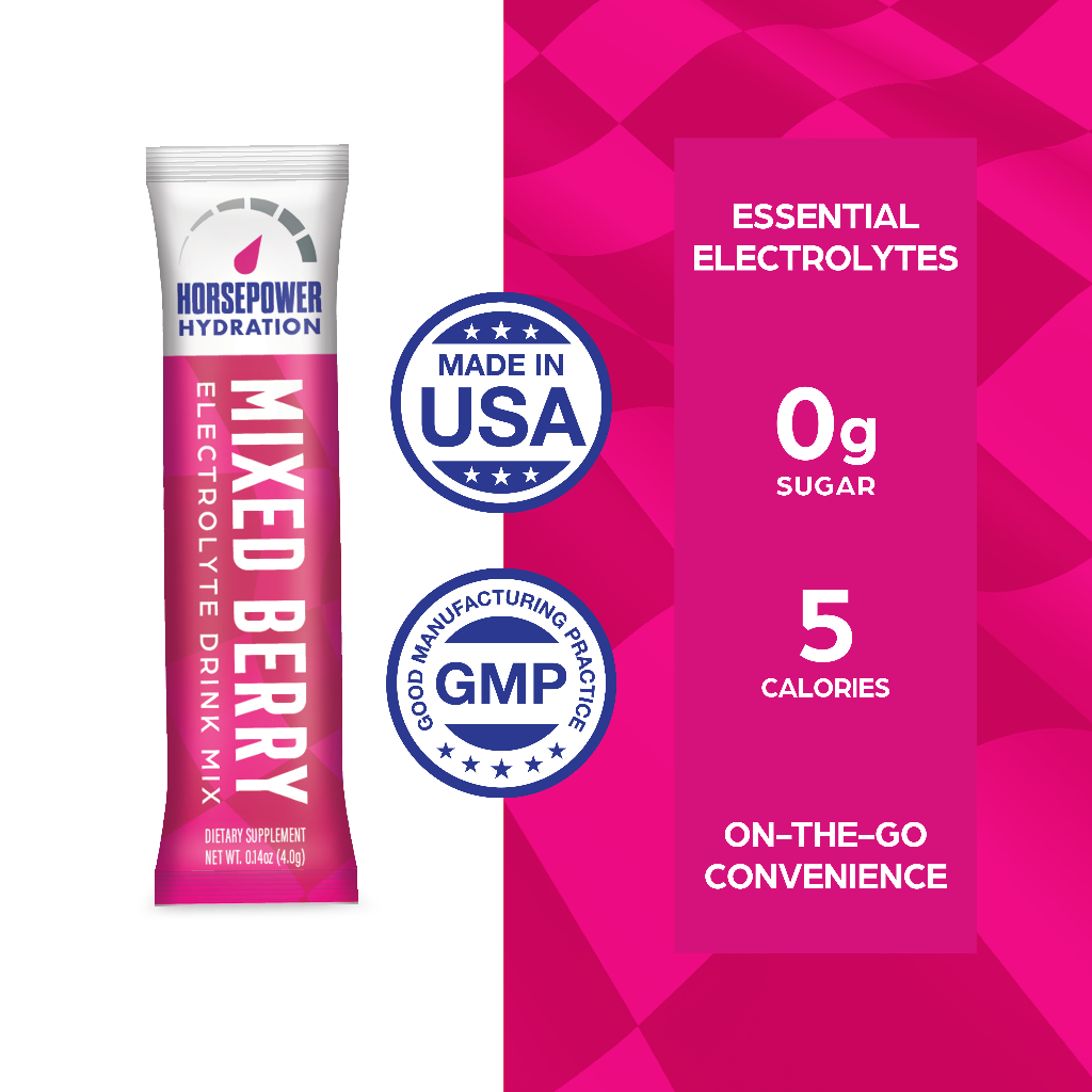 Mixed Berry Electrolyte Mix – Zero Sugar Premium Electrolyte Stick Packs (30 Sticks)