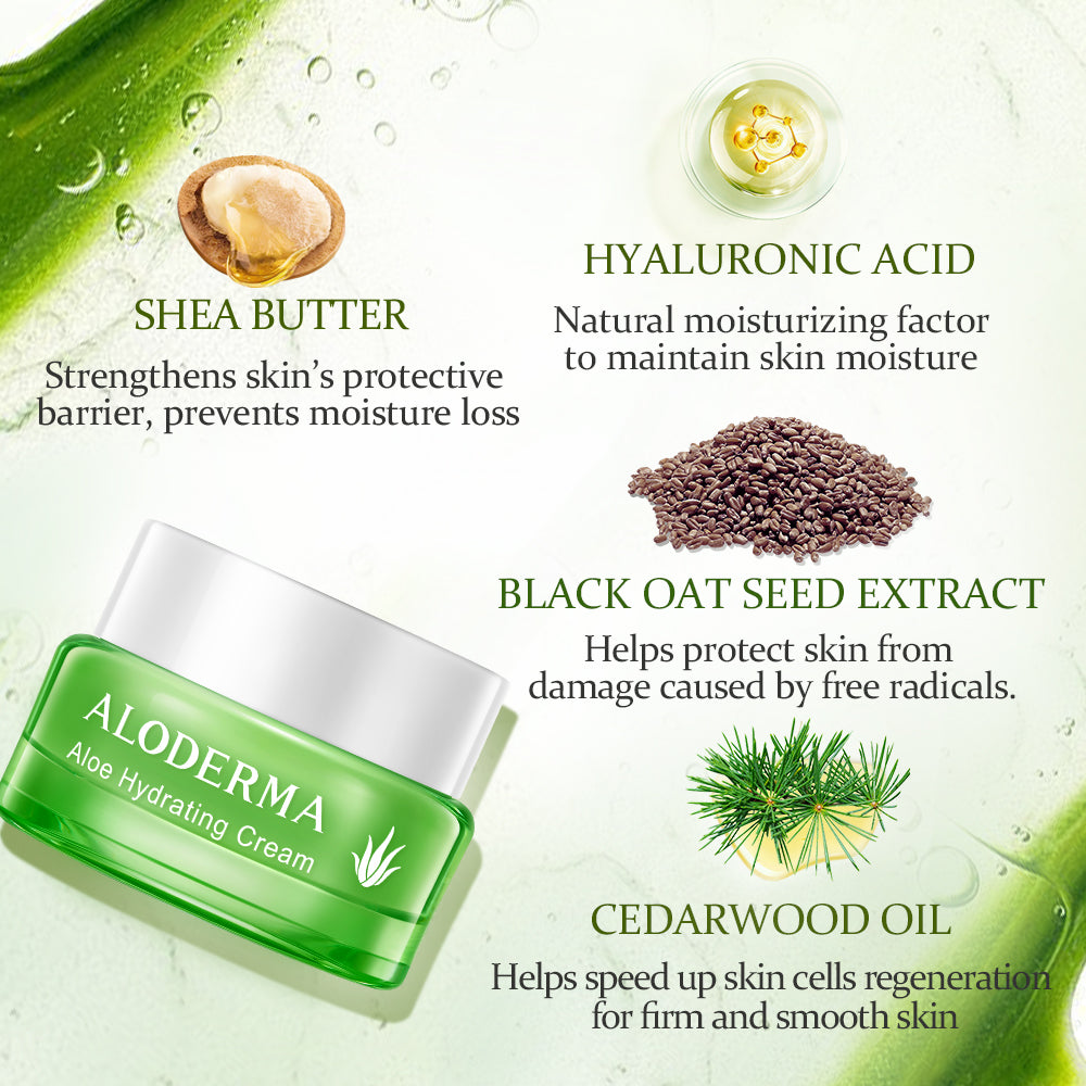 Crema hidratante de aloe