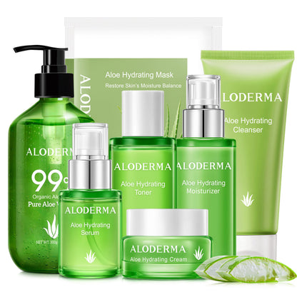 Set hidratante de lujo con aloe