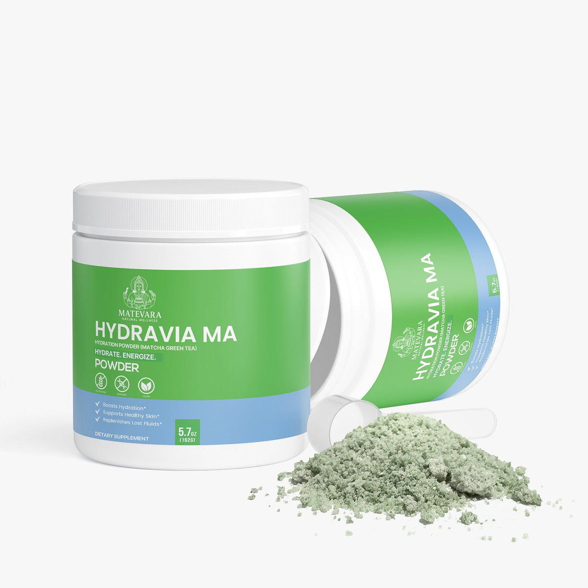 Hydravia Ma Hydration Powder Matcha |Metabolism Support Blend | 5.71 oz