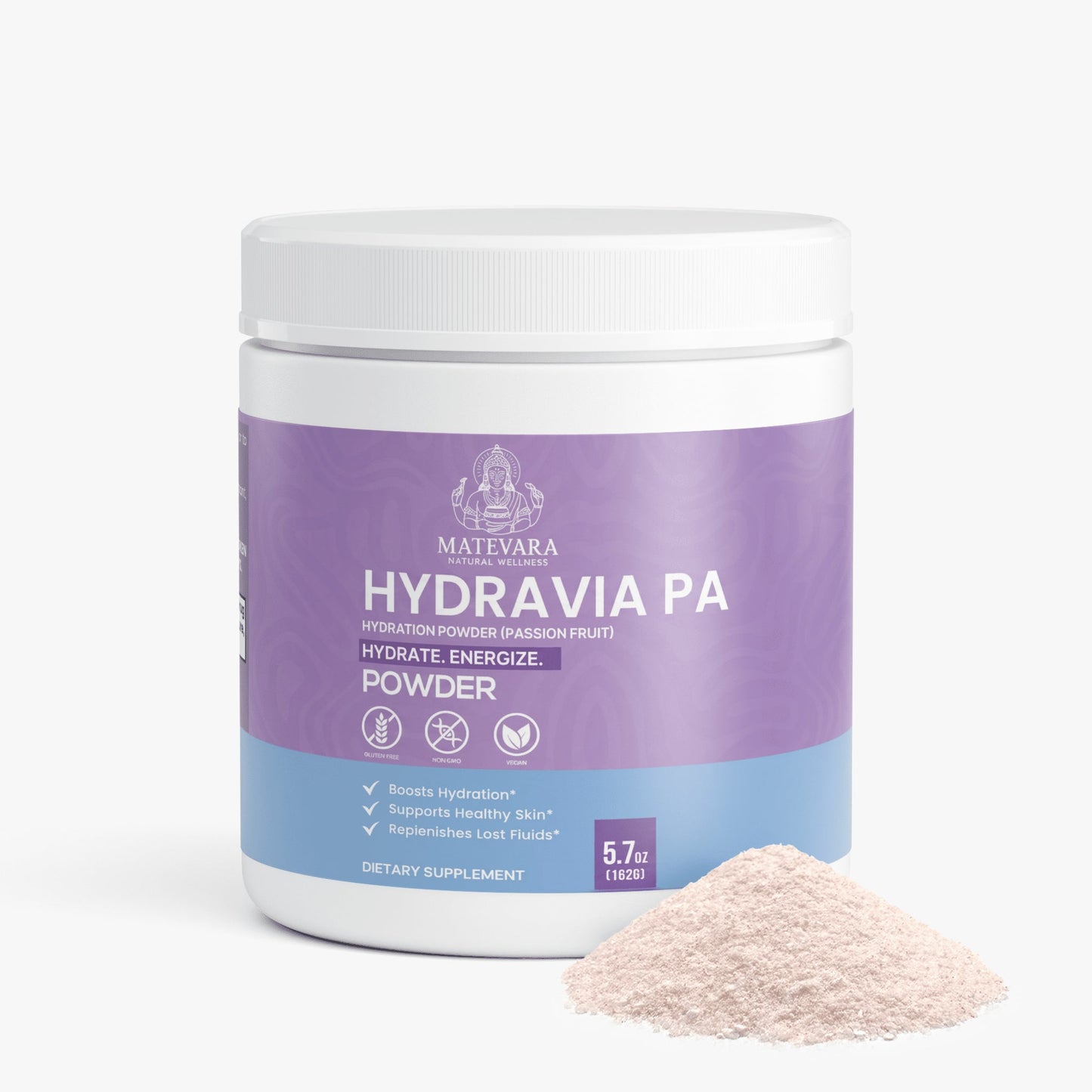 Hydravia Pa Hydration Powder Passion Fruit | Energy Drink Mix | 5.71 oz