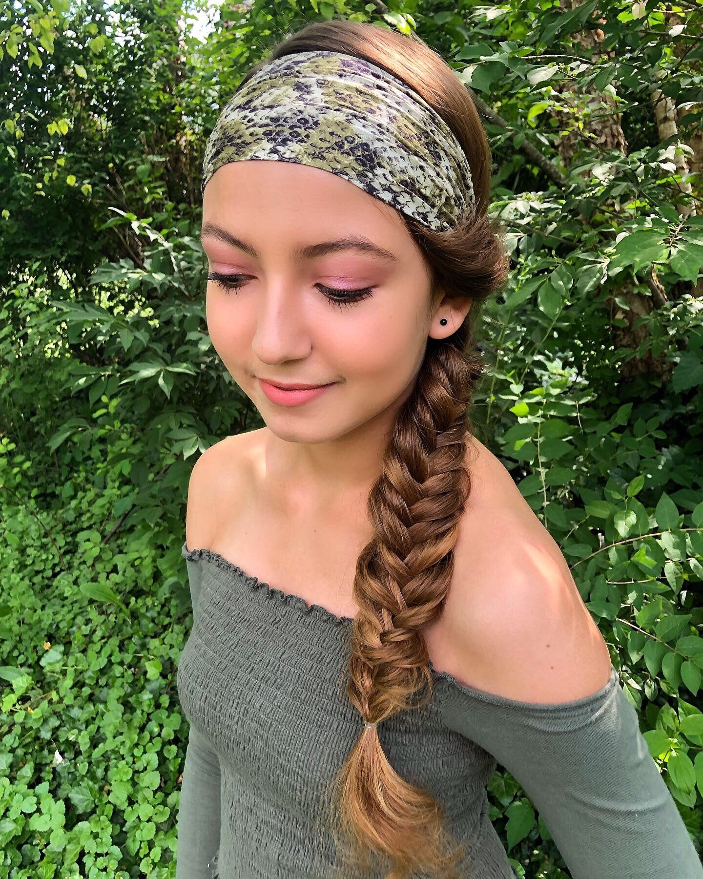 Ariana - Pañuelo deportivo de microfibra con diseño de serpiente (morado)